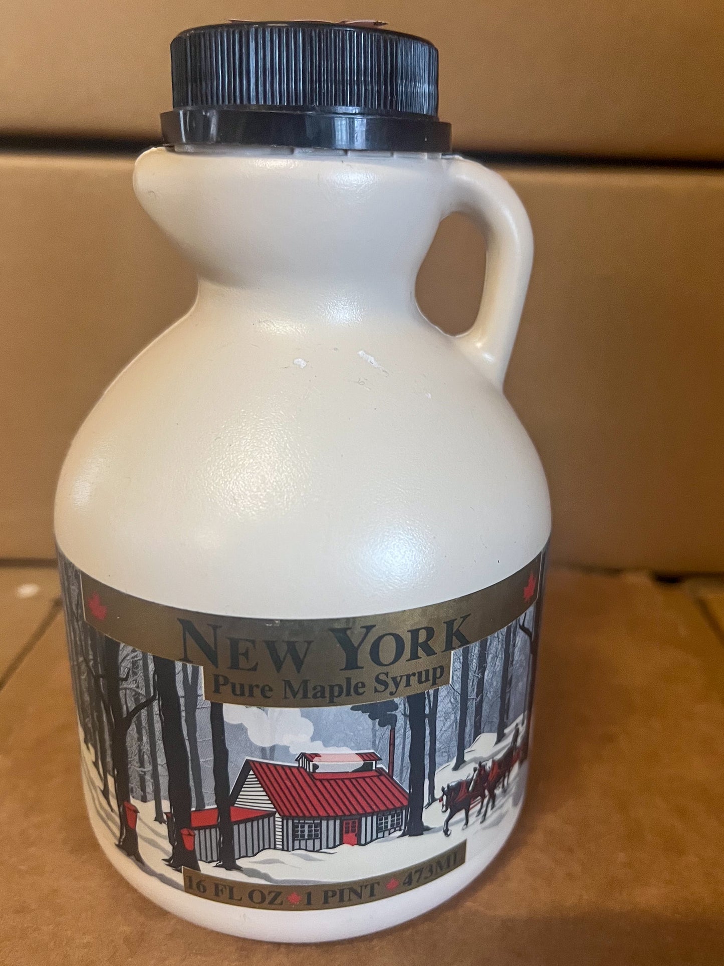 Plastic NYS Maple Syrup Bottle