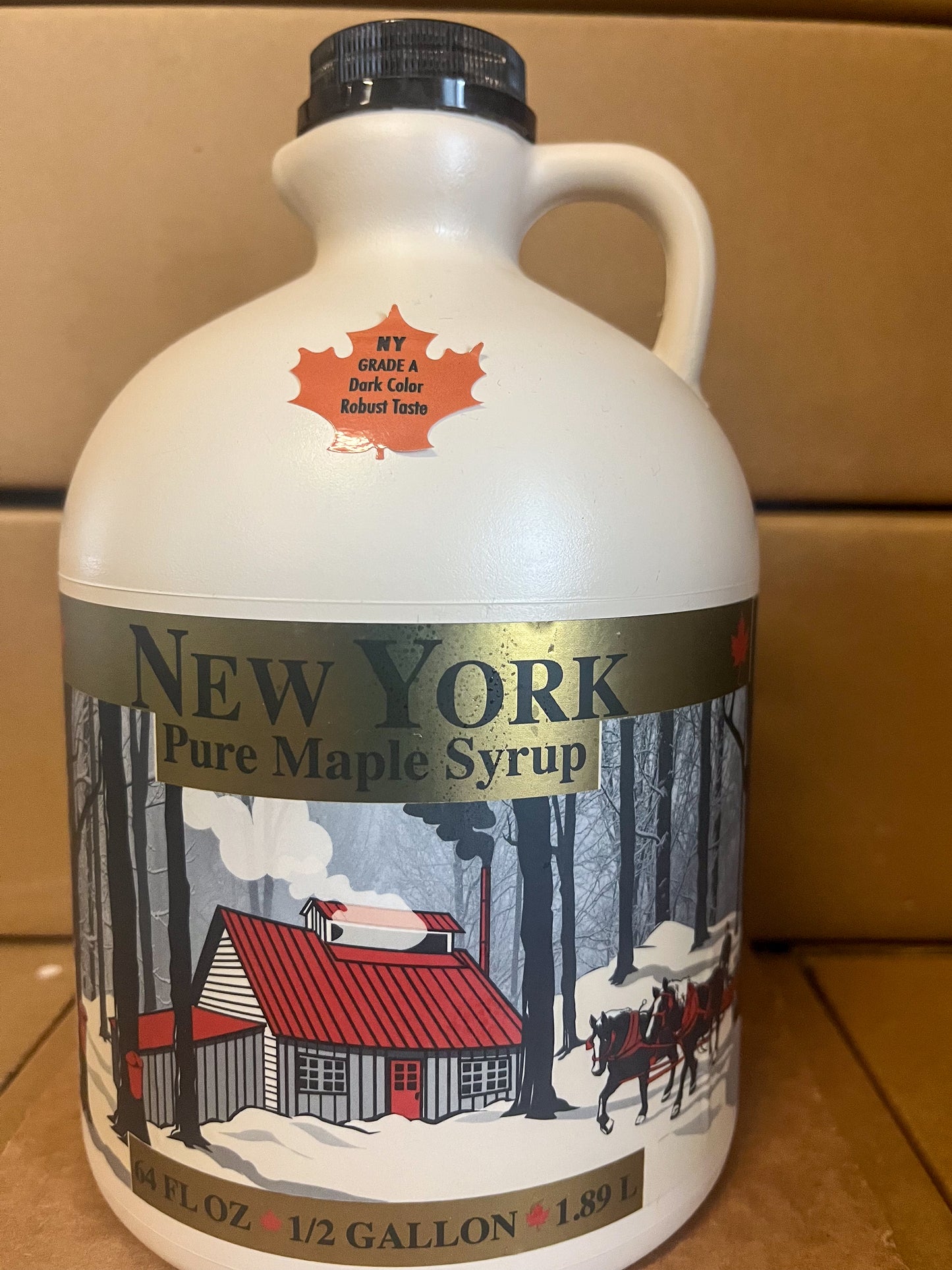 Plastic NYS Maple Syrup Bottle